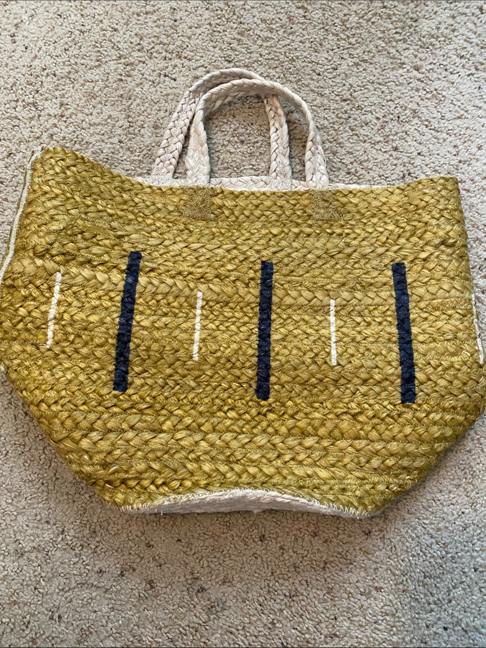 West Elm Jute Bag.